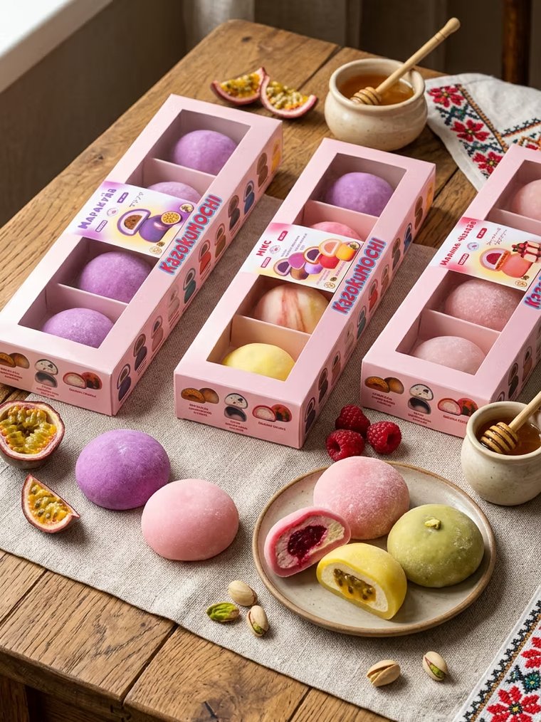 Подарункові набори KazokuMochi з асорті моті